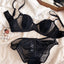 French Style Lace Rabbit Ear Bra Set - Ultra-Thin Anti-Sag Lingerie