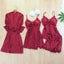 Lace Sexy Lingerie Four-Piece Set - Complete Uniform Collection