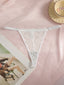 Lace Lingerie Set, Thin Version, Makes Large Breasts Appear Smaller, Thong And Bra Set With Lace Trim