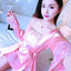 Women's long sleeve silk nightdress