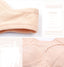 Plus Size Cotton Wireless Bra - Quake-Proof Sleep Top with Removable Pads