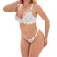 Lace Push-Up Bra and Panty Set - Full Cup Lingerie