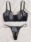 Embroidered Lace Lingerie Set - Sexy Temptation Lingerie | The Intimaire