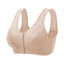 Lace Front Button Soft Cotton Vest Style Strapless Bra - Comfortable Support | The Intimaire