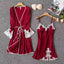 Two-piece nightdress robe