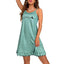 Women's Fashionable Printed Ruffled Nightdress