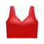 Women's Double Button Sports Seamless Lingerie Bra