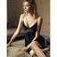 Gold velvet strapless nightdress