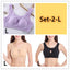 Plus Size Cotton Wireless Bra - Quake-Proof Sleep Top with Removable Pads