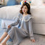 Cotton long sleeved cute nightdress