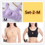 Plus Size Cotton Wireless Bra - Quake-Proof Sleep Top with Removable Pads