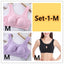 Plus Size Cotton Wireless Bra - Quake-Proof Sleep Top with Removable Pads