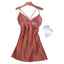 Ladies Silk Sexy Suspender Nightdress