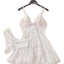 V-Neck Lace Camisole Lingerie Set - Sleepwear & Nightdress