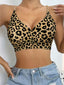 Leopard Print Seamless Push-Up Bra - 3/4 Cup Vest Style