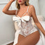 See-Through One-Piece Lingerie - Sexy Deep V Bodysuit | The Intimaire