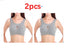 Plus Size Cotton Wireless Bra - Quake-Proof Sleep Top with Removable Pads