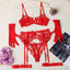 Embroidered Hollow-Out Bra Set Lingerie For Intimate Moments