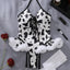 Cow-Motif Holiday Cosplay 3-Piece Lingerie Set For Flirty Seduction