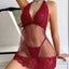 Casual Perspective Mesh Lace Lingerie - Sheer Style Set