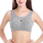 Plus Size Cotton Wireless Bra - Quake-Proof Sleep Top with Removable Pads