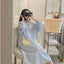 Cotton long sleeved cute nightdress