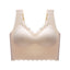 Women's Double Button Sports Seamless Lingerie Bra