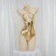 Womens Gold Glossy Bodysuit Sexy Lingerie