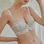 French Lace Gathered Strapless Bra - Elegant Underwire Bra | The Intimaire