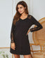 Nightdress Long Sleeve Lace Stitching Fake Placket Nightdress