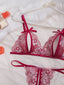 Lace Sheer Two-Piece Lingerie Set For Women