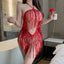 Sequined Tassel Skirt Uniform - Sexy Lingerie Dress