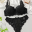 Sexy Bra Set, Lace, New Breathable Ultra-thin Anti-sagging Lingerie, Women's Underwear Set
