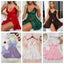 V-Neck Lace Camisole Lingerie Set - Sleepwear & Nightdress
