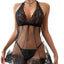 Casual Perspective Mesh Lace Lingerie - Sheer Style Set